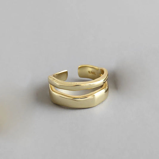 Twist Two Circle Rings