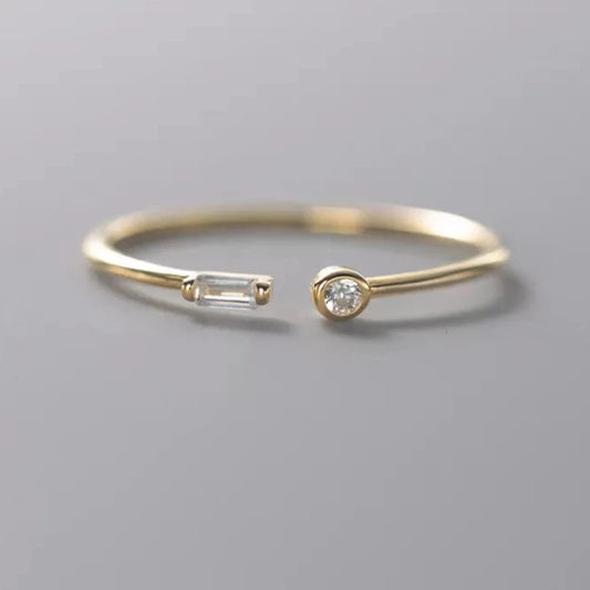 Minimalist  Clear Rings